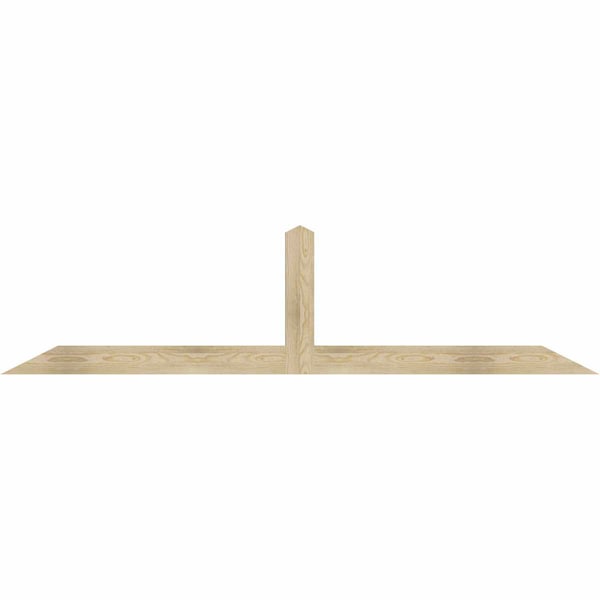 Ekena Millwork Portland Rough Sawn Timber Gable Bracket, Douglas Fir, 84"W x 21"H x 2"D x 4"F, 6/12 Pitch GBW084X21X0204POR00RDF - main
